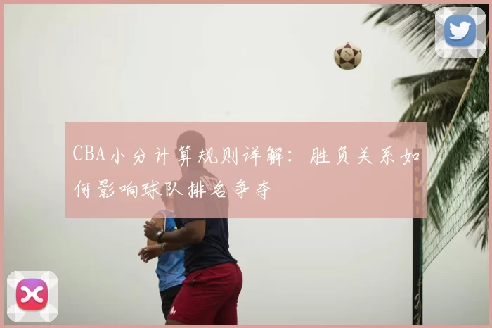 CBA小分计算规则详解：胜负关系如何影响球队排名争夺